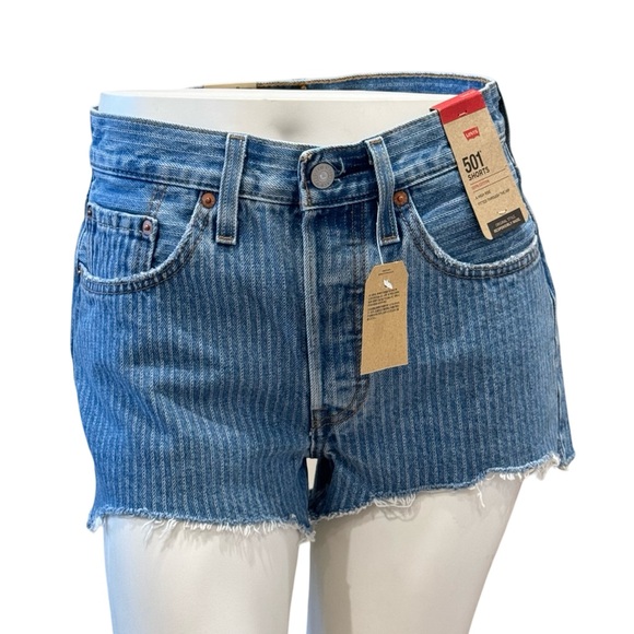 Levi's Pants - LEVI 501 HIGH RISE MEDIUM INDIGO DENIM SHORTS NWT